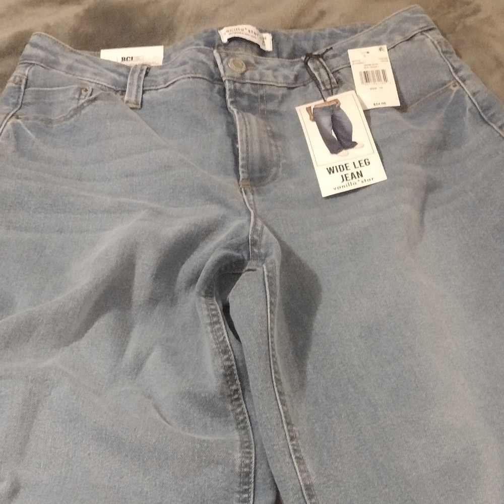 Vanilla Star Light Blue Wide Leg Jeans